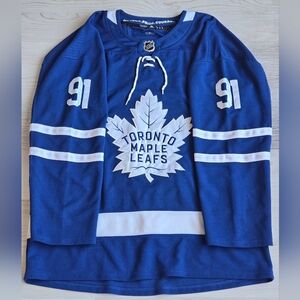 Toronto Maple Leafs #91 NHL Blue Home Jersey  Hockey Fan Gear Size 56
